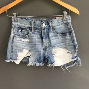 Vintage High Rise Festival Short W/ Butt Slit